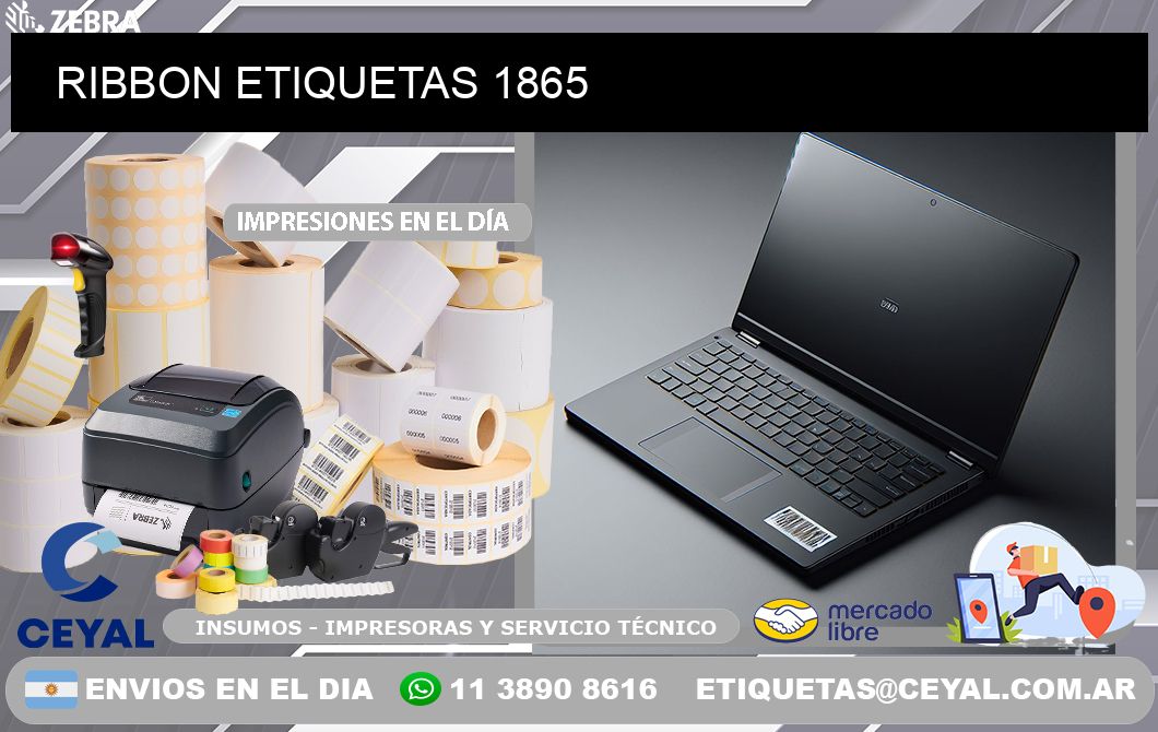 RIBBON ETIQUETAS 1865