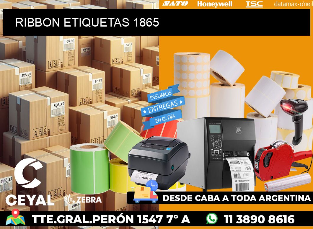 RIBBON ETIQUETAS 1865