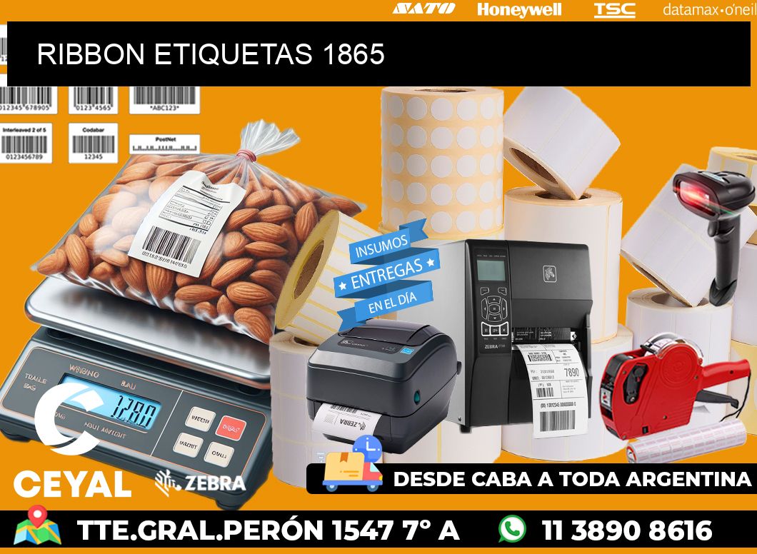 RIBBON ETIQUETAS 1865