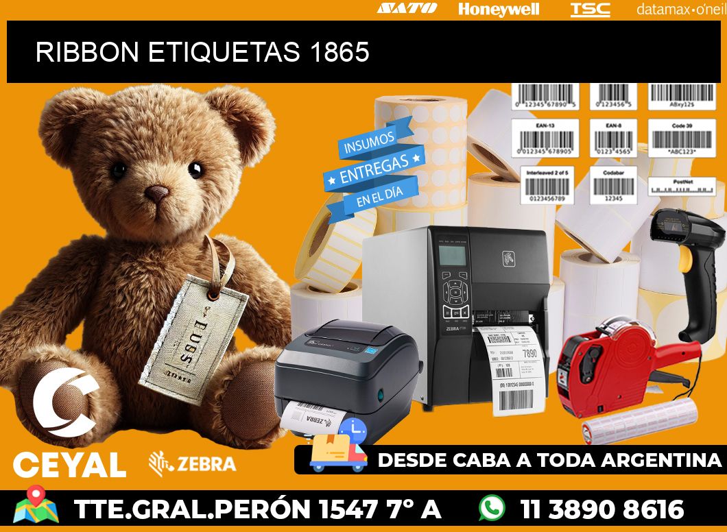 RIBBON ETIQUETAS 1865