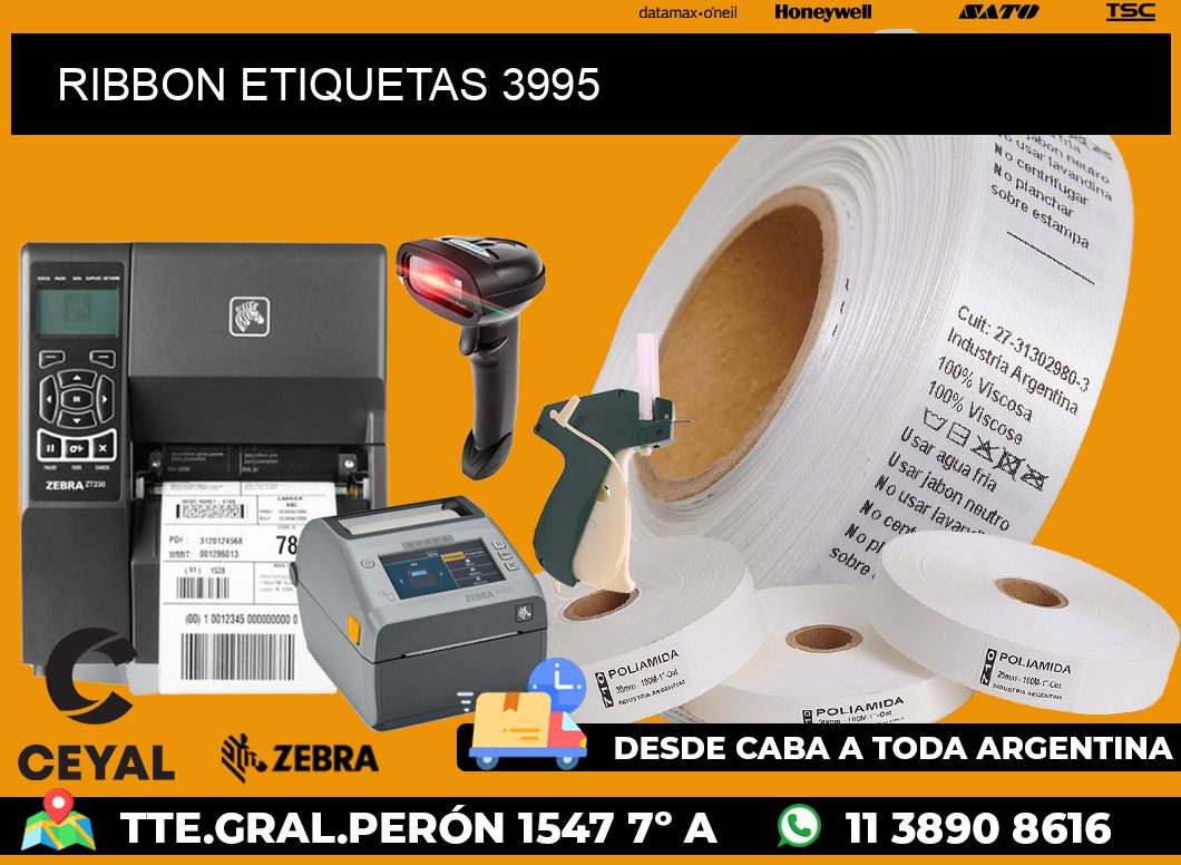 RIBBON ETIQUETAS 3995