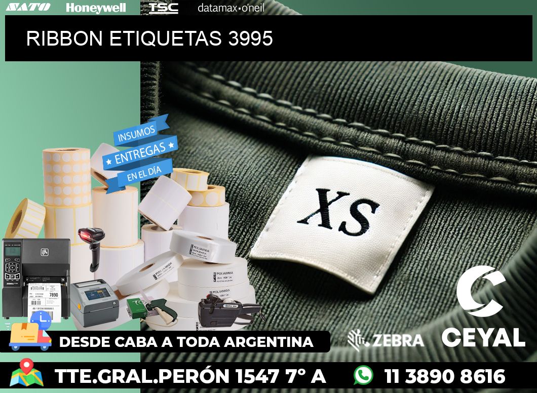 RIBBON ETIQUETAS 3995