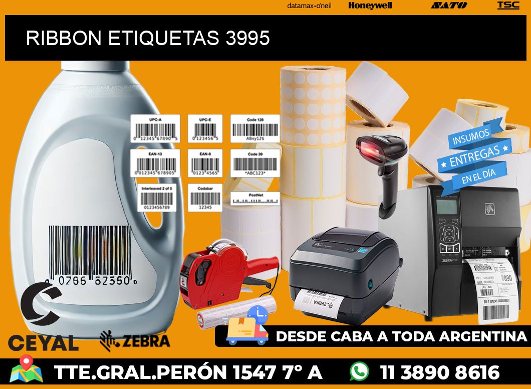 RIBBON ETIQUETAS 3995