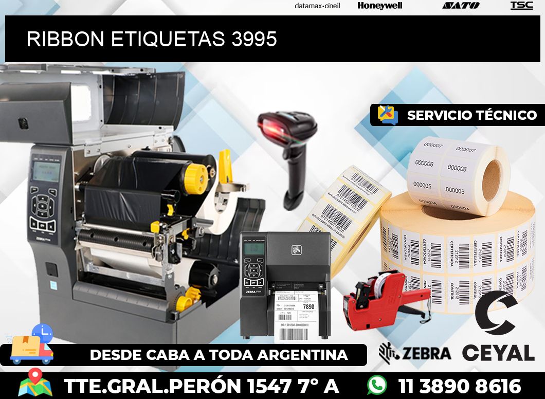 RIBBON ETIQUETAS 3995