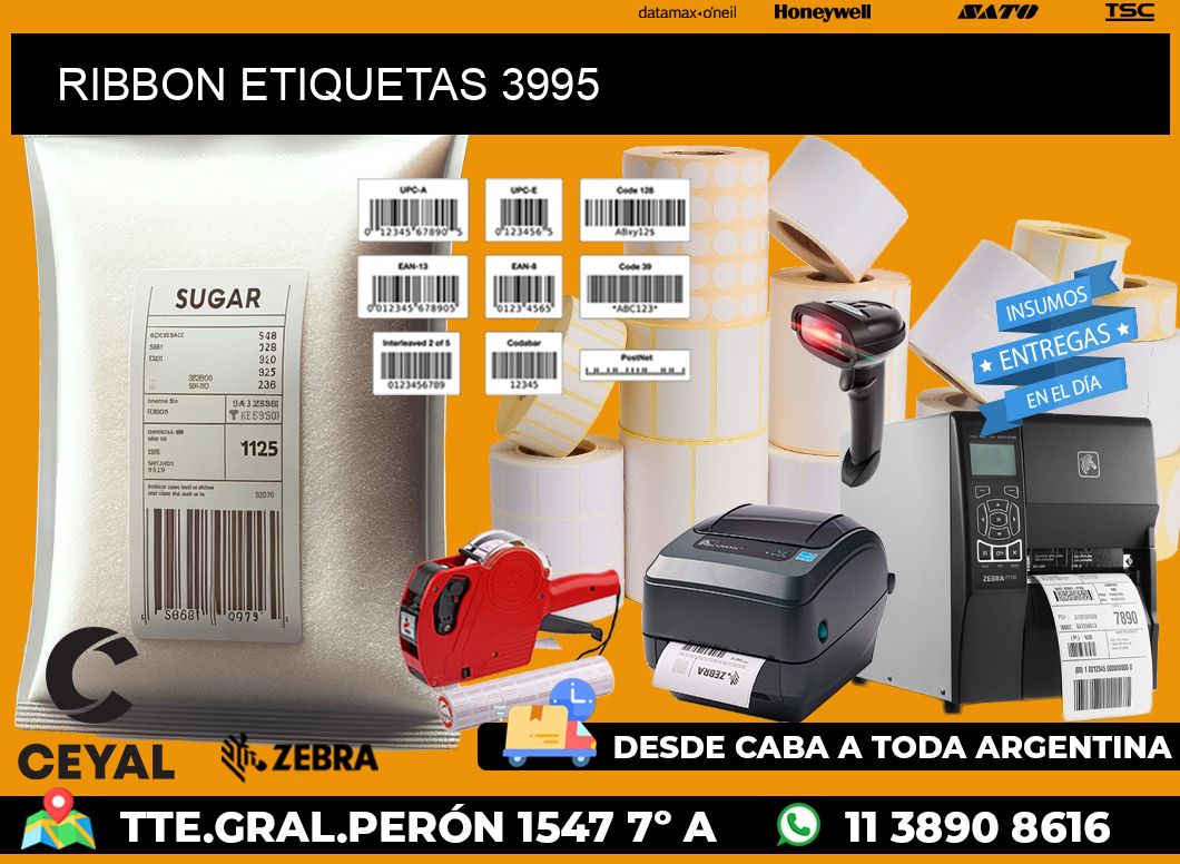 RIBBON ETIQUETAS 3995