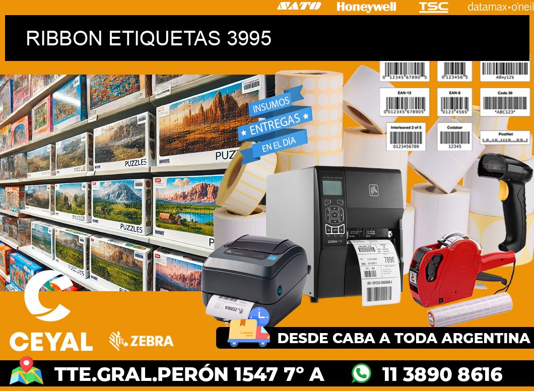 RIBBON ETIQUETAS 3995