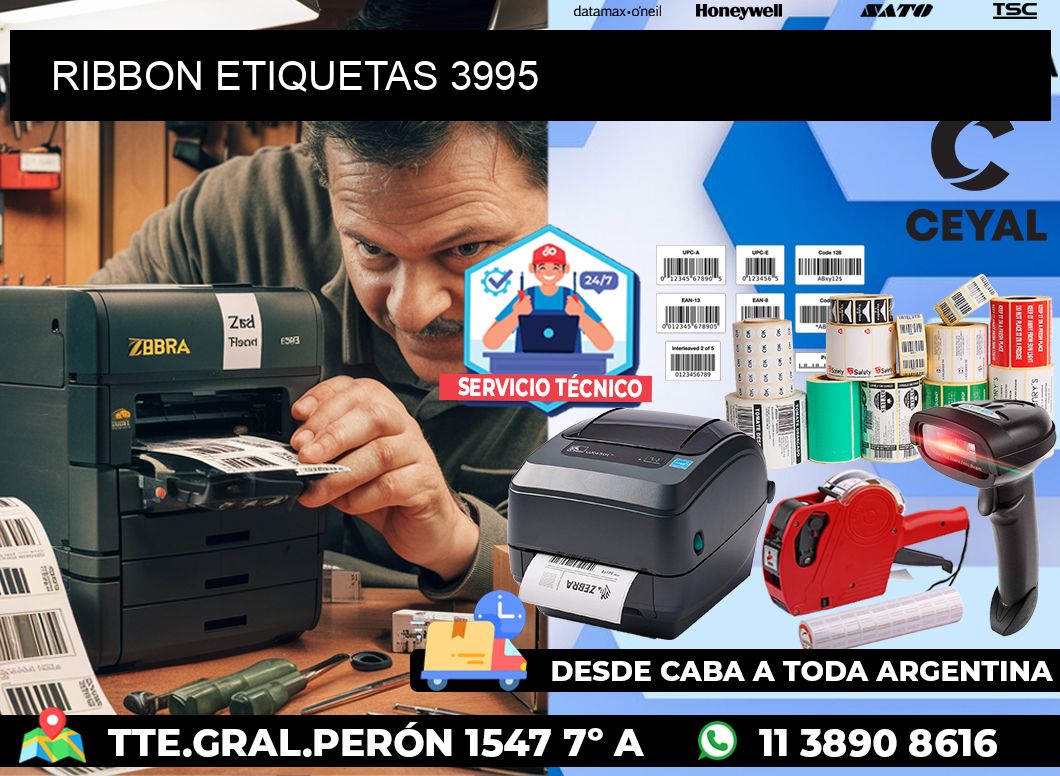 RIBBON ETIQUETAS 3995