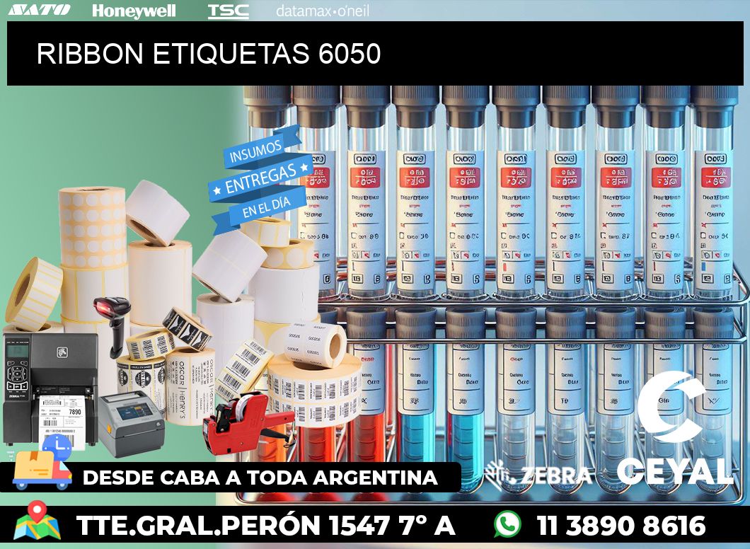 RIBBON ETIQUETAS 6050