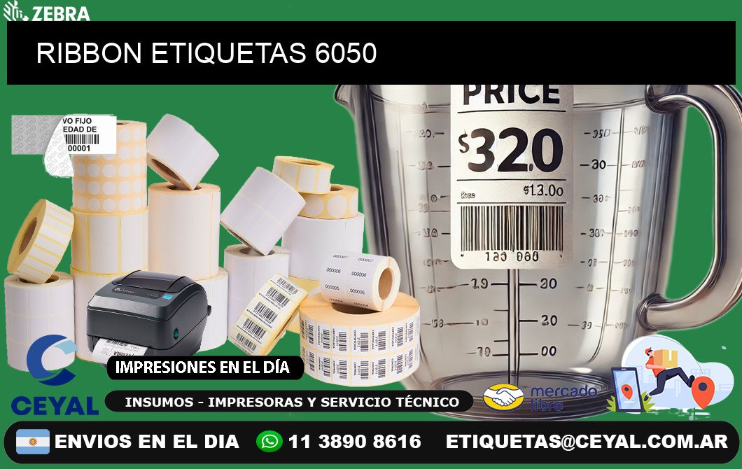 RIBBON ETIQUETAS 6050