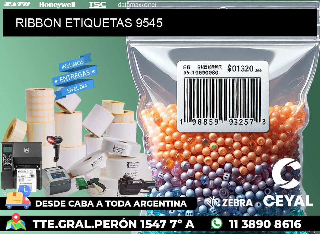 RIBBON ETIQUETAS 9545