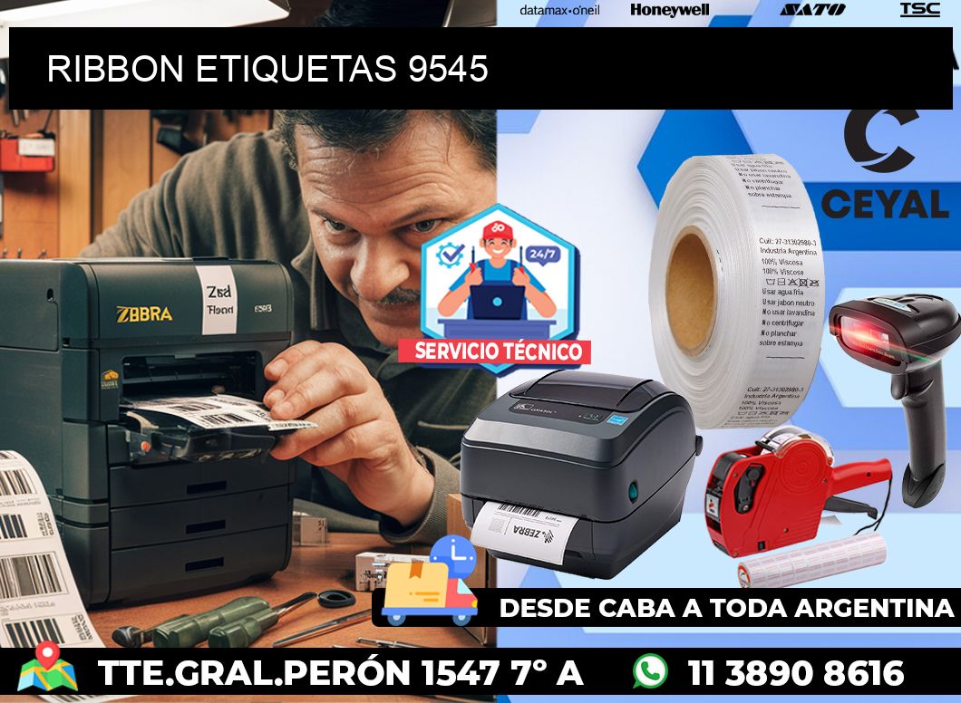 RIBBON ETIQUETAS 9545