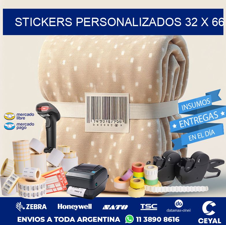 STICKERS PERSONALIZADOS 32 x 66