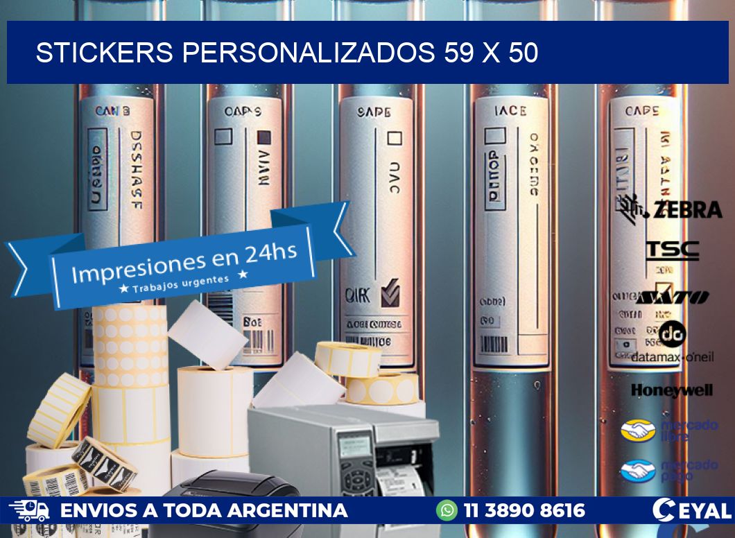 STICKERS PERSONALIZADOS 59 x 50