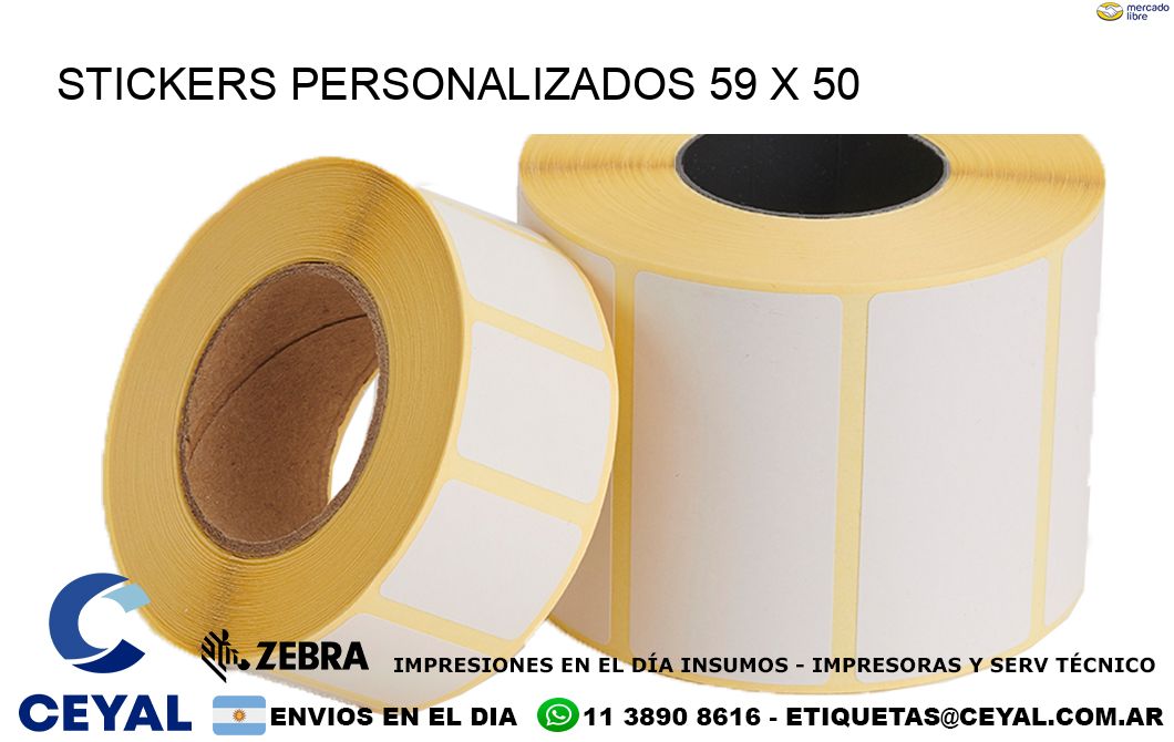 STICKERS PERSONALIZADOS 59 x 50