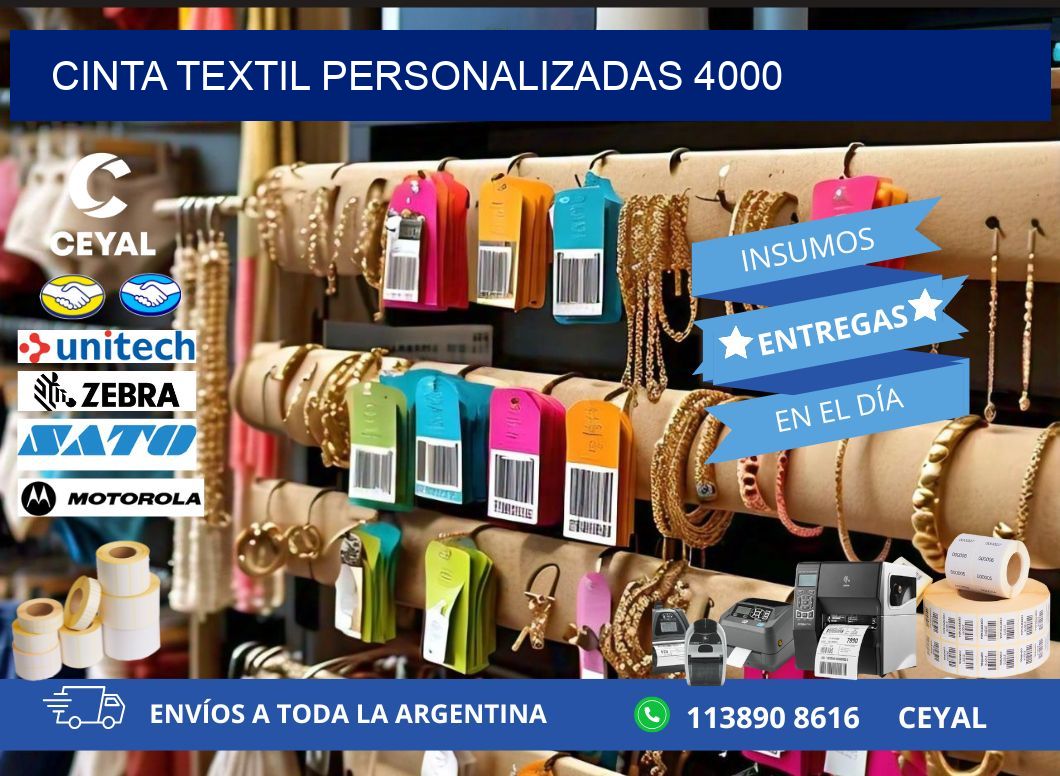 CINTA TEXTIL PERSONALIZADAS 4000