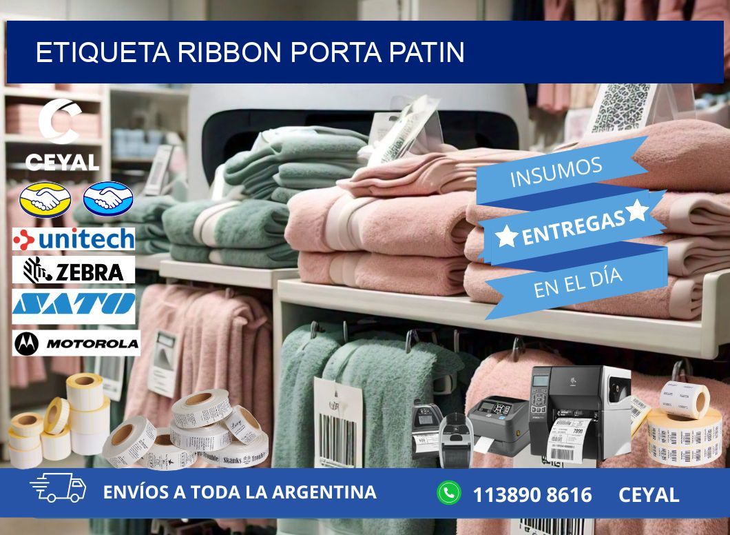 ETIQUETA RIBBON PORTA PATIN