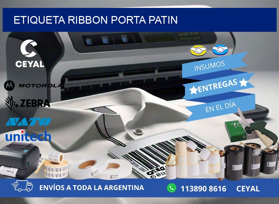 ETIQUETA RIBBON PORTA PATIN