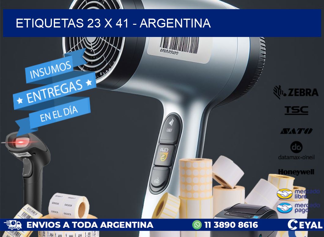 ETIQUETAS 23 x 41 - ARGENTINA