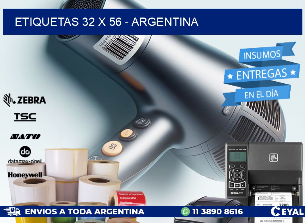 ETIQUETAS 32 x 56 - ARGENTINA