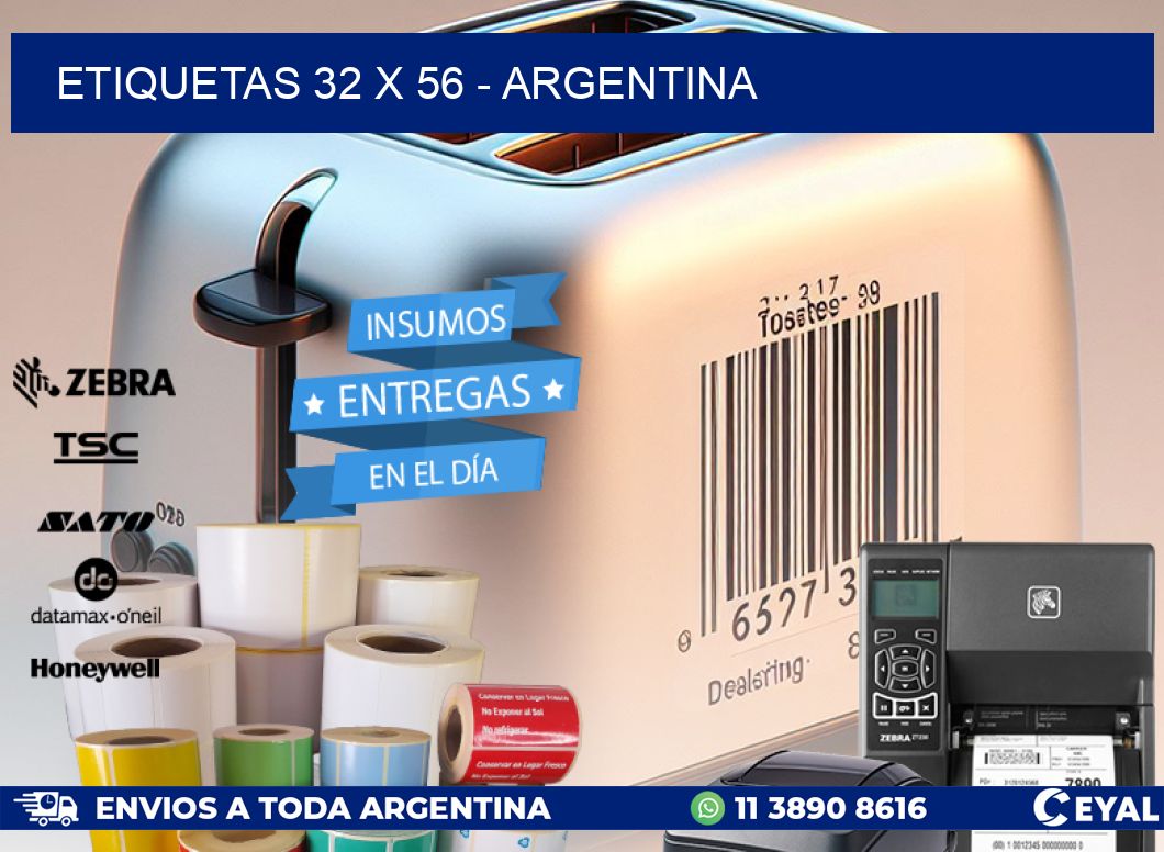 ETIQUETAS 32 x 56 - ARGENTINA