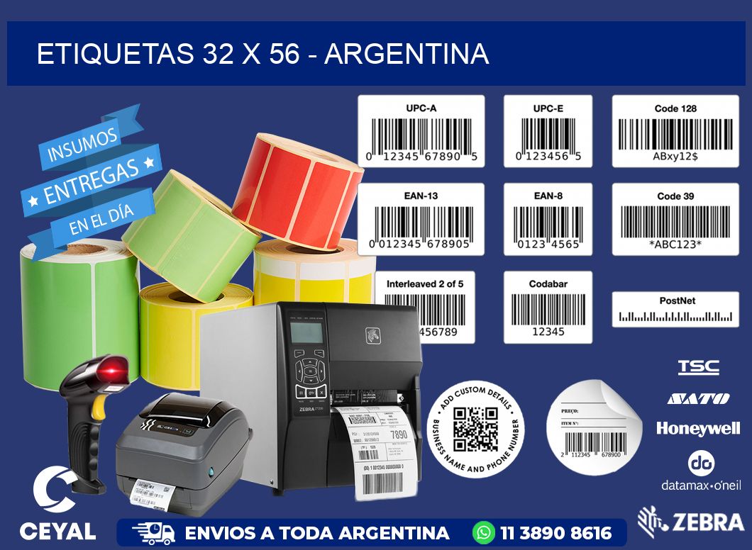 ETIQUETAS 32 x 56 - ARGENTINA