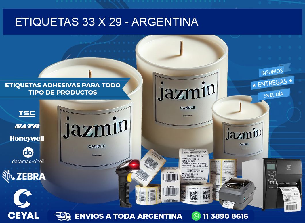 ETIQUETAS 33 x 29 – ARGENTINA