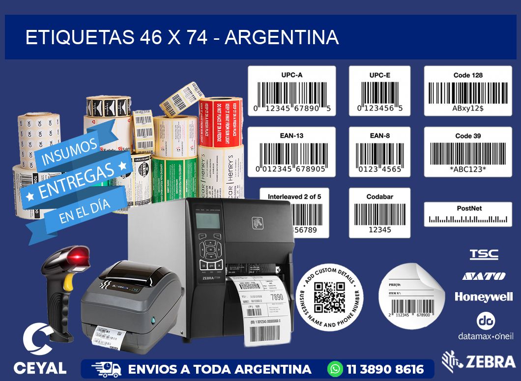 ETIQUETAS 46 x 74 - ARGENTINA