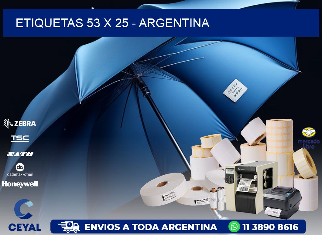 ETIQUETAS 53 x 25 - ARGENTINA