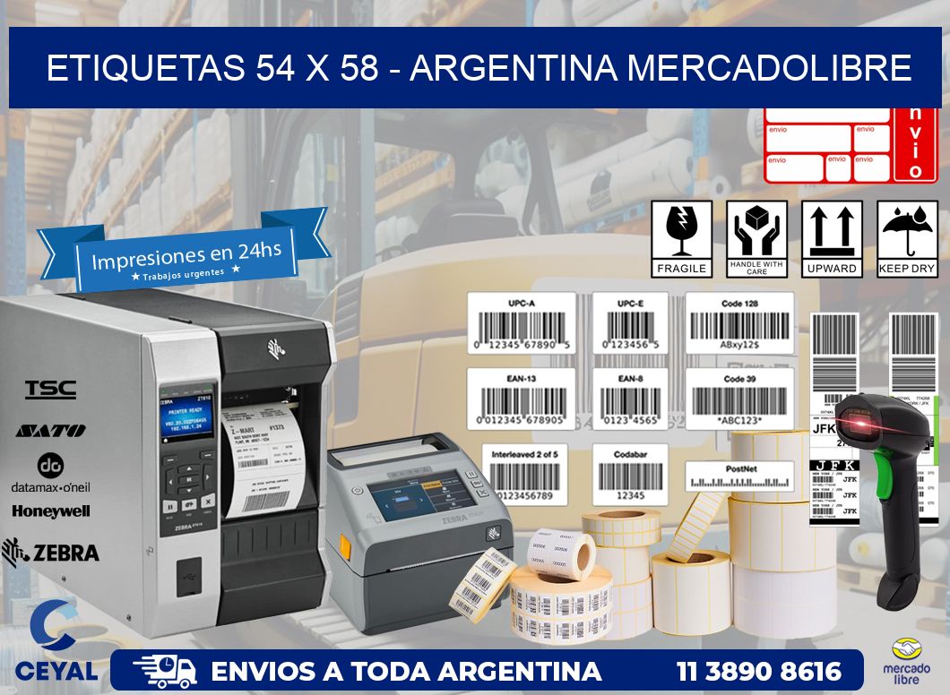 ETIQUETAS 54 x 58 – ARGENTINA MERCADOLIBRE