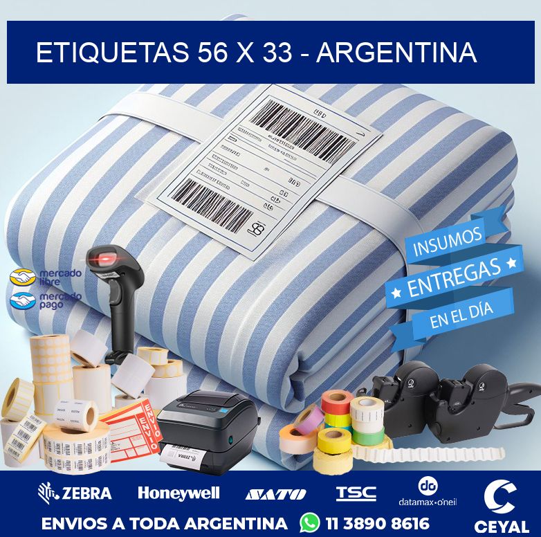 ETIQUETAS 56 x 33 - ARGENTINA