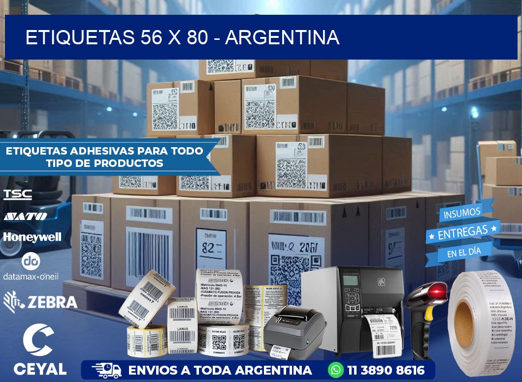 ETIQUETAS 56 x 80 - ARGENTINA