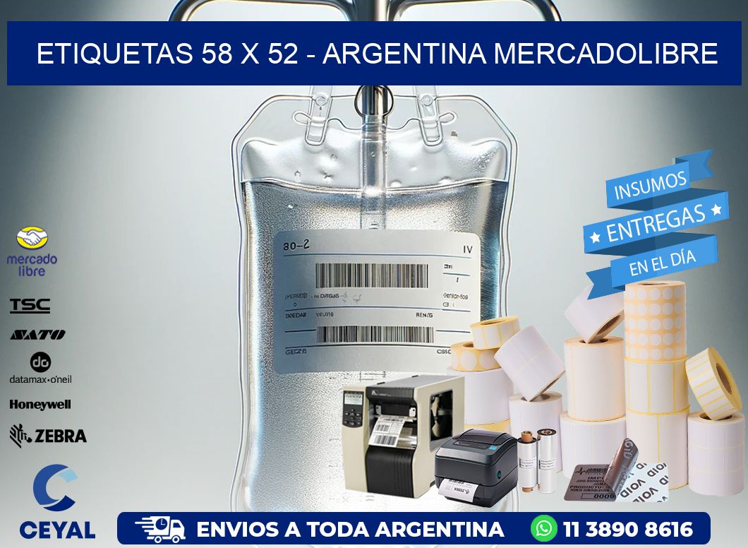 ETIQUETAS 58 x 52 – ARGENTINA MERCADOLIBRE