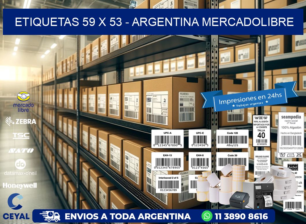 ETIQUETAS 59 x 53 – ARGENTINA MERCADOLIBRE