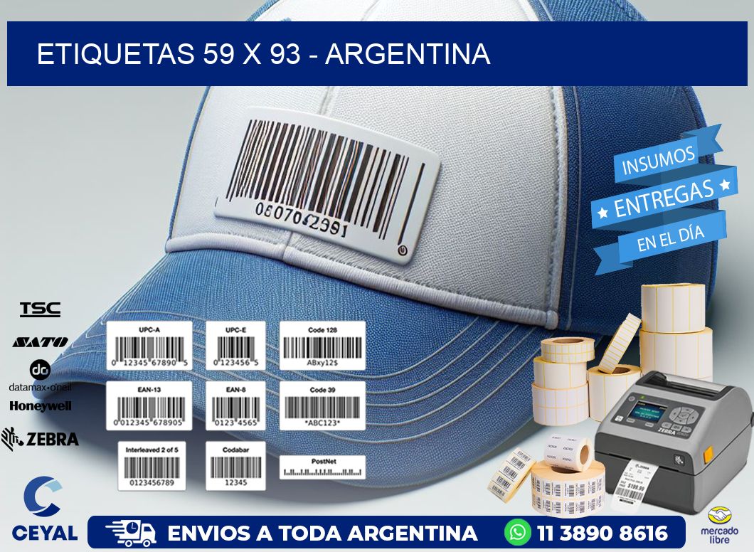 ETIQUETAS 59 x 93 - ARGENTINA