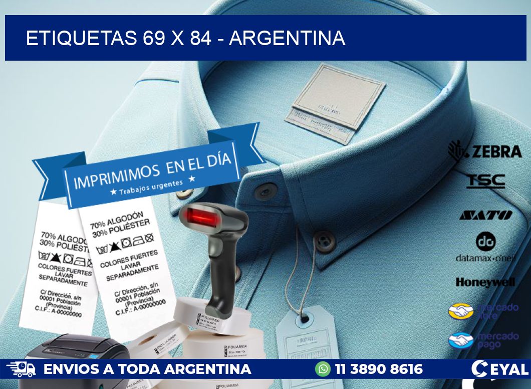 ETIQUETAS 69 x 84 - ARGENTINA