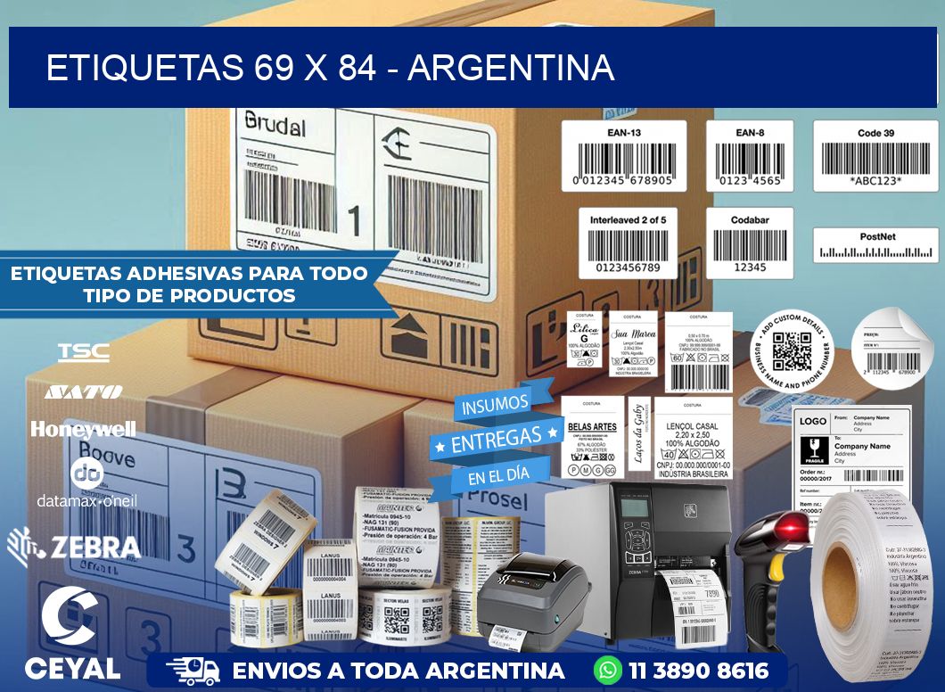 ETIQUETAS 69 x 84 - ARGENTINA