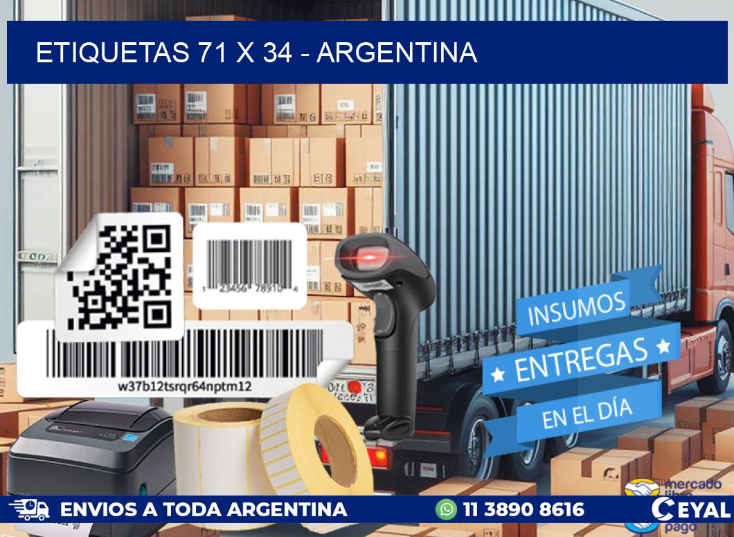 ETIQUETAS 71 x 34 - ARGENTINA