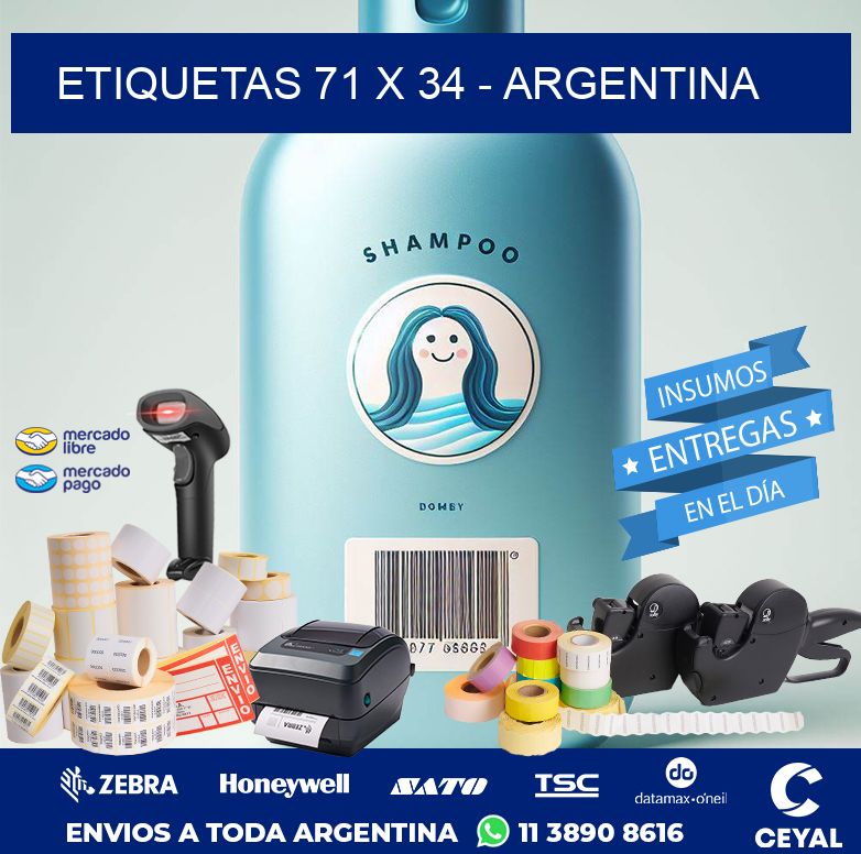 ETIQUETAS 71 x 34 - ARGENTINA