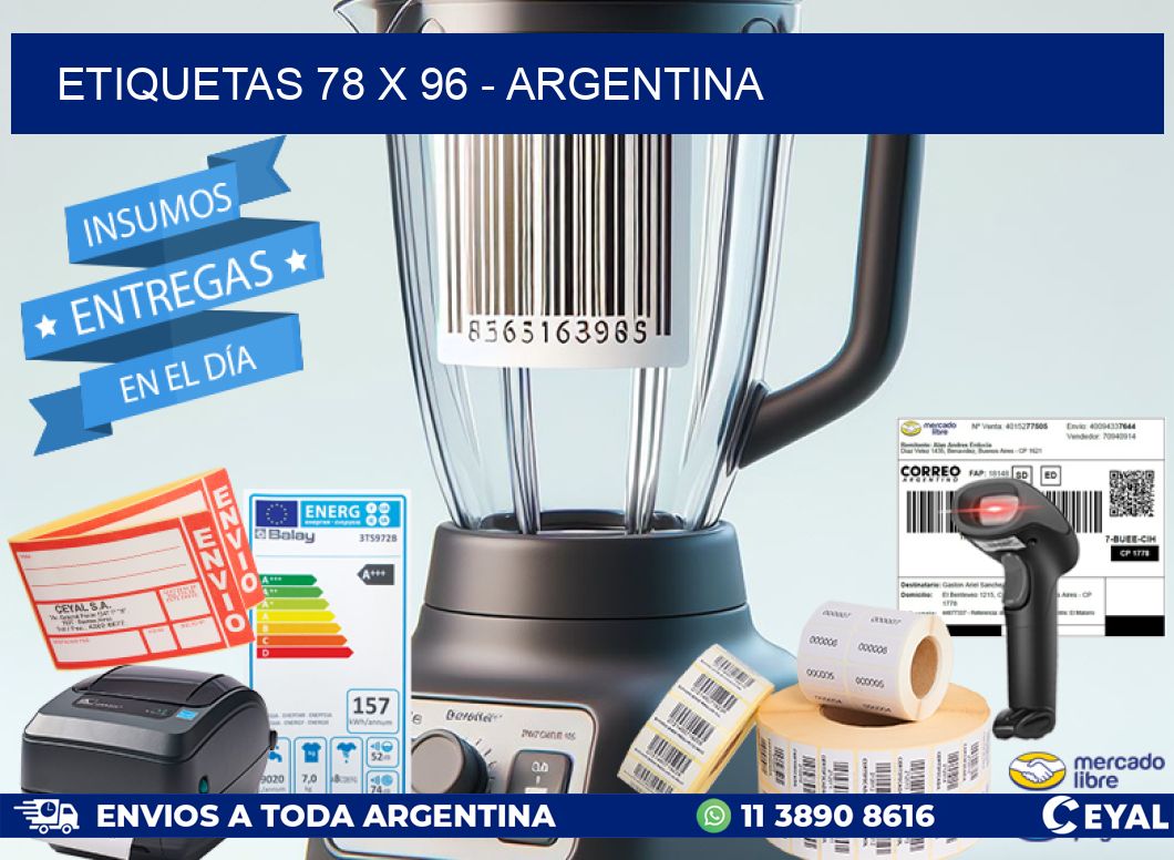 ETIQUETAS 78 x 96 - ARGENTINA