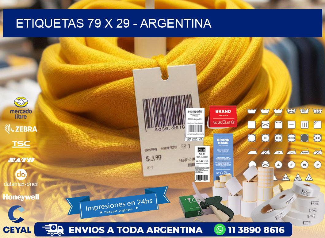 ETIQUETAS 79 x 29 - ARGENTINA