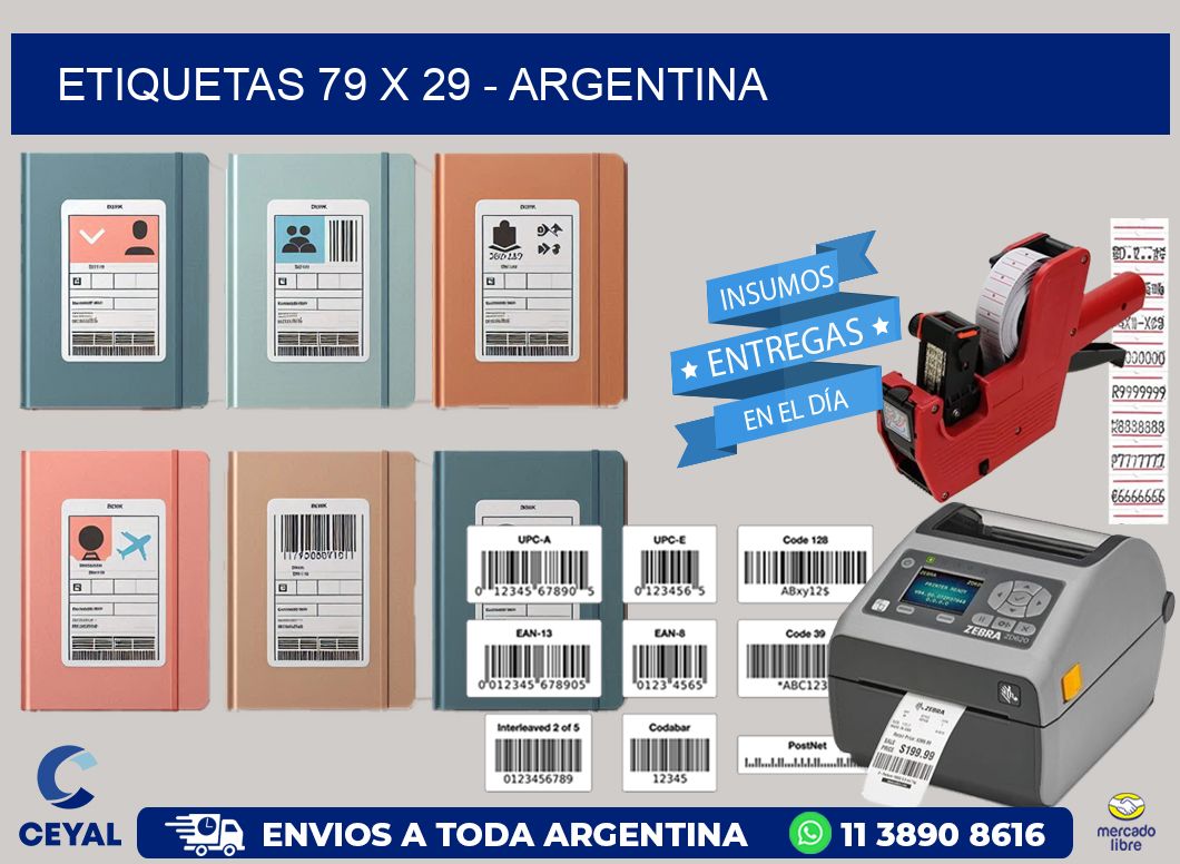 ETIQUETAS 79 x 29 - ARGENTINA