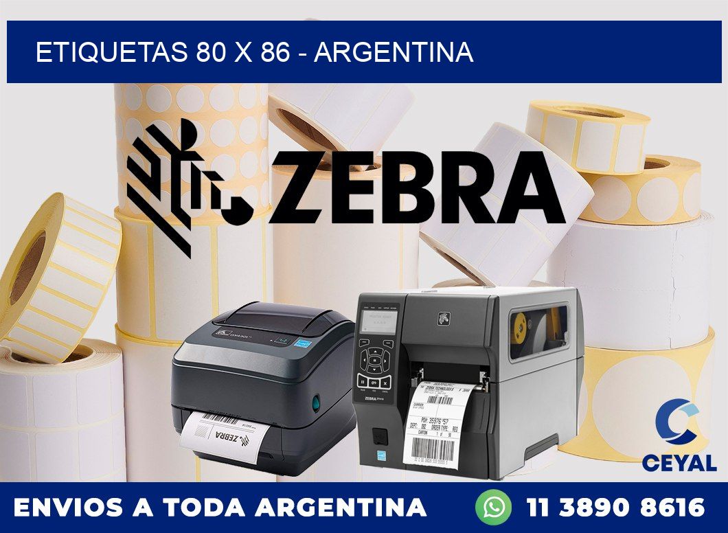 ETIQUETAS 80 x 86 – ARGENTINA