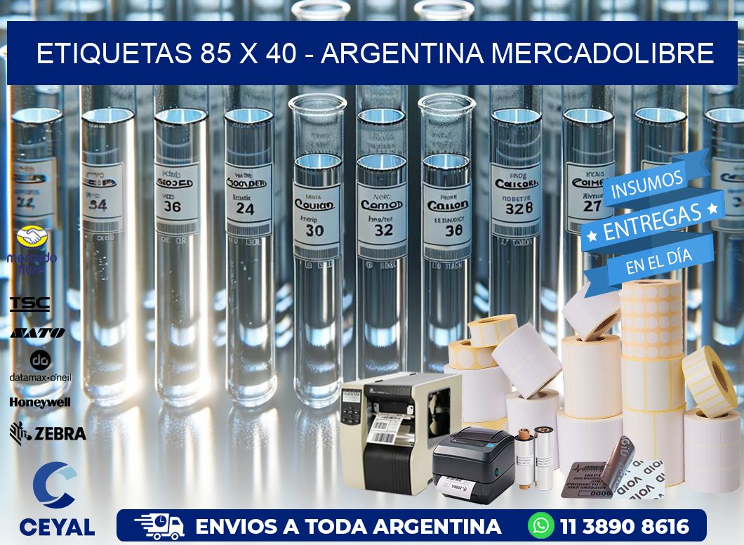 ETIQUETAS 85 x 40 – ARGENTINA MERCADOLIBRE