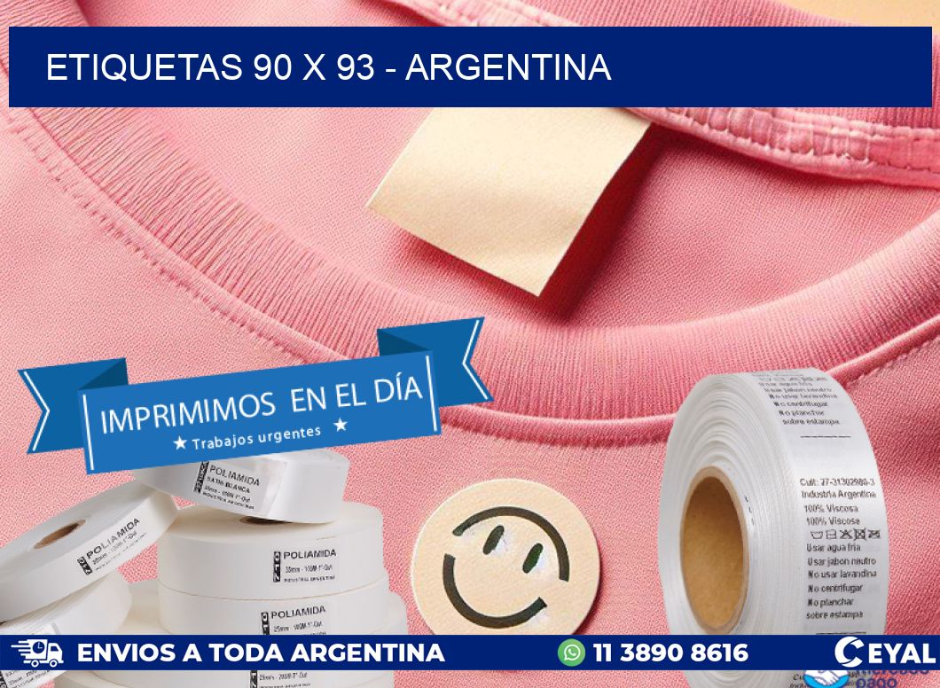 ETIQUETAS 90 x 93 - ARGENTINA