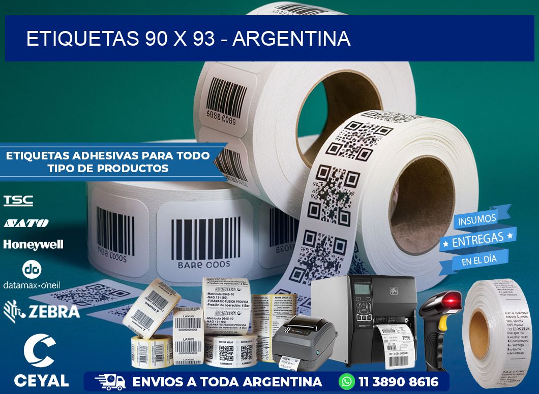 ETIQUETAS 90 x 93 - ARGENTINA