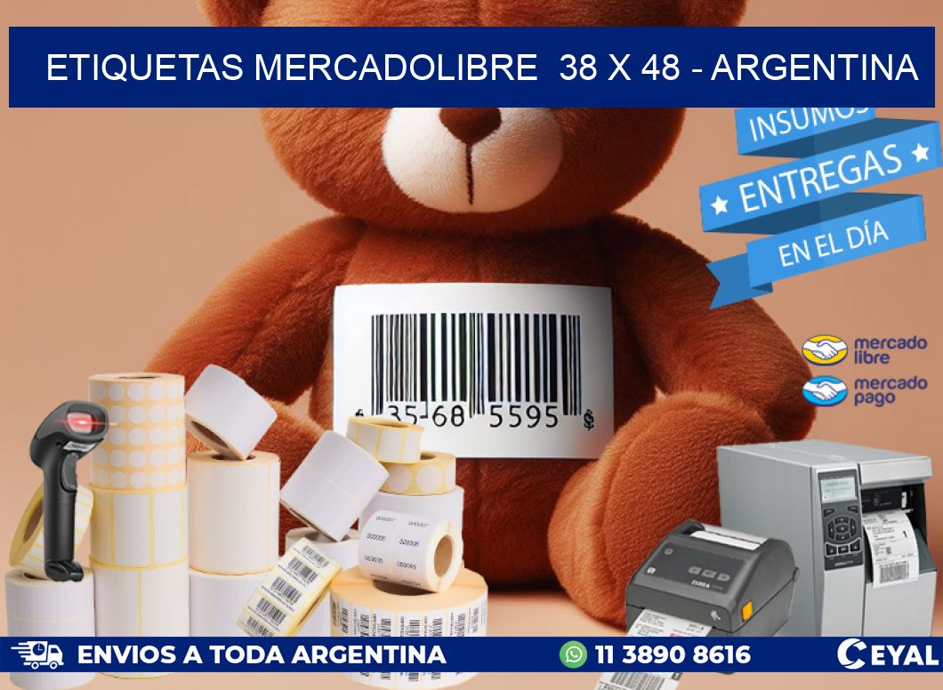 ETIQUETAS MERCADOLIBRE  38 x 48 – ARGENTINA