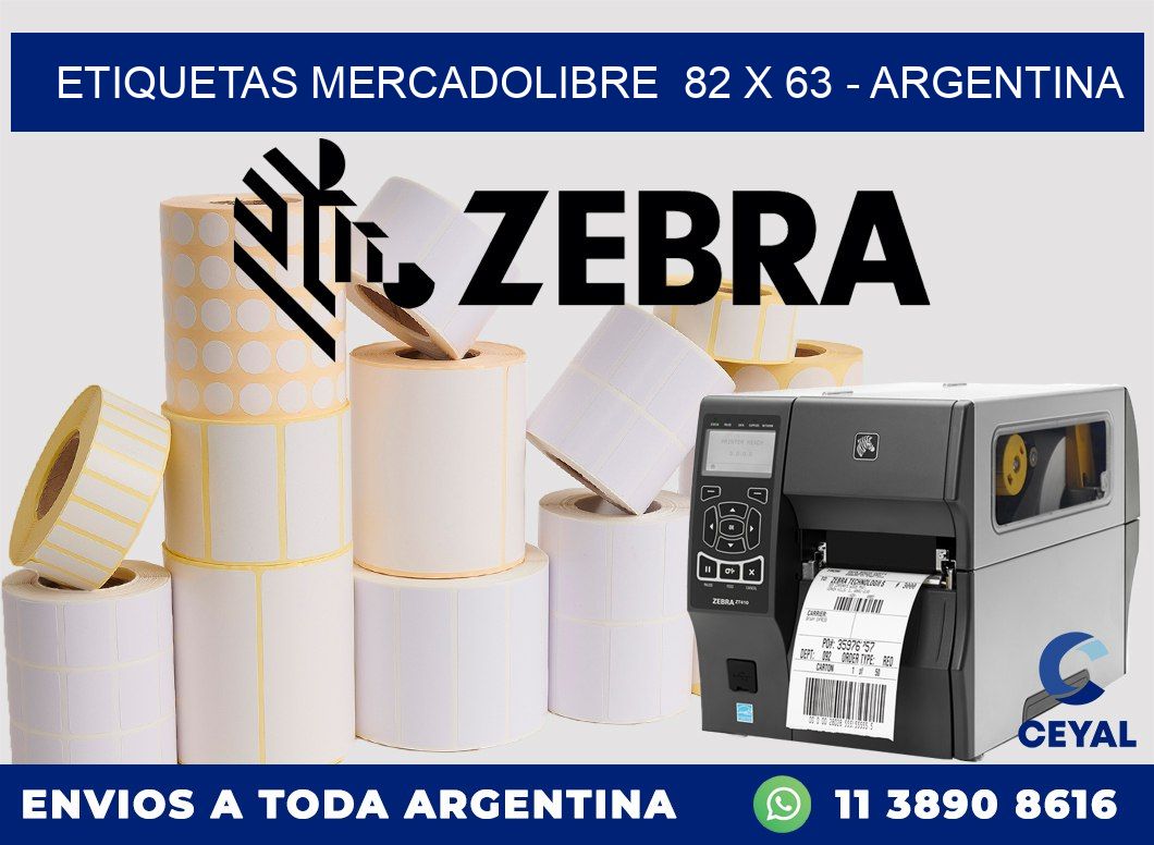 ETIQUETAS MERCADOLIBRE  82 x 63 – ARGENTINA