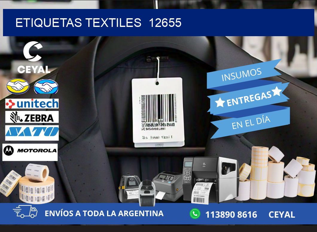 ETIQUETAS TEXTILES  12655