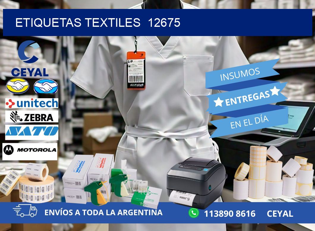 ETIQUETAS TEXTILES  12675