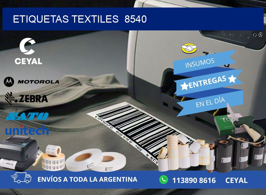 ETIQUETAS TEXTILES  8540